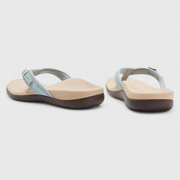 Arvina | Women's Orthopedic Thong Sandals with Arch Support - Light Blue - Image 7