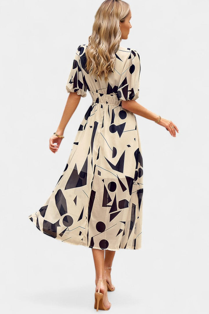 Arvindra | Women's Midi Dress Deep V-Neck - Image 14