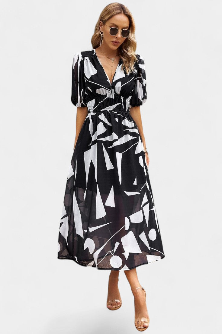 Arvindra | Women's Midi Dress Deep V-Neck - Image 18