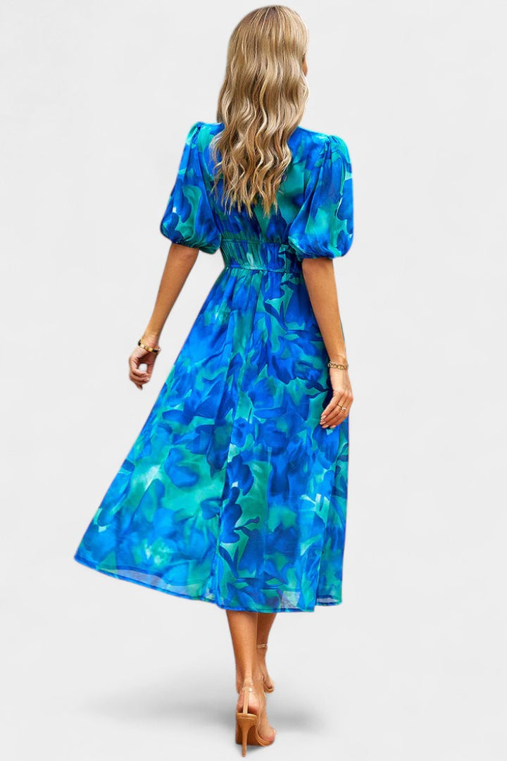 Arvindra | Women's Midi Dress Deep V-Neck - Image 5