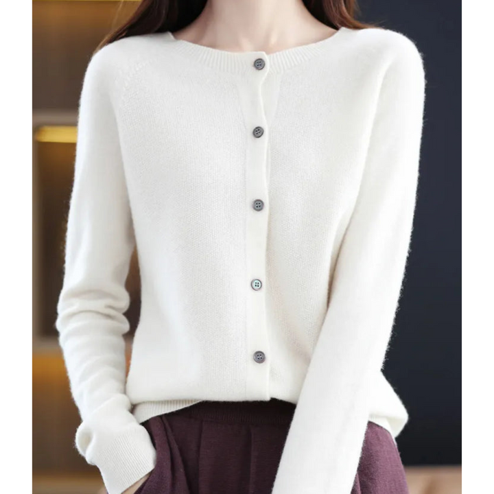 Astrid | Women's Button Front Long Sleeve Cardigan - Pink - Image 11