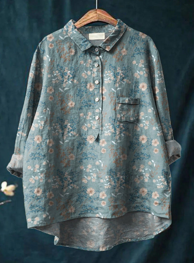 Astrid | Women's Floral Print Long Sleeve Blouse - Image 20