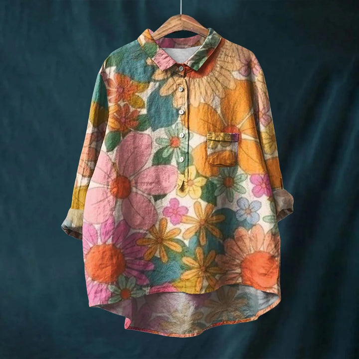 Aswyn | Women's Floral Print Long Sleeve Blouse - Image 1