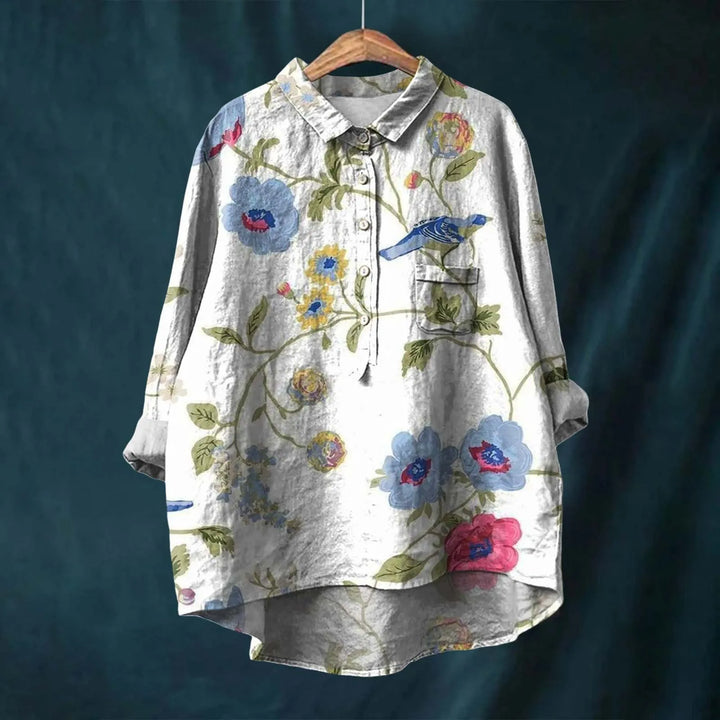 Aswyn | Women's Floral Print Long Sleeve Blouse - Image 4