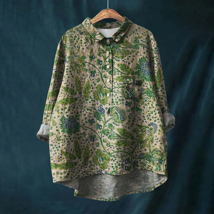 Aswyn | Women's Floral Print Long Sleeve Blouse - Image 5