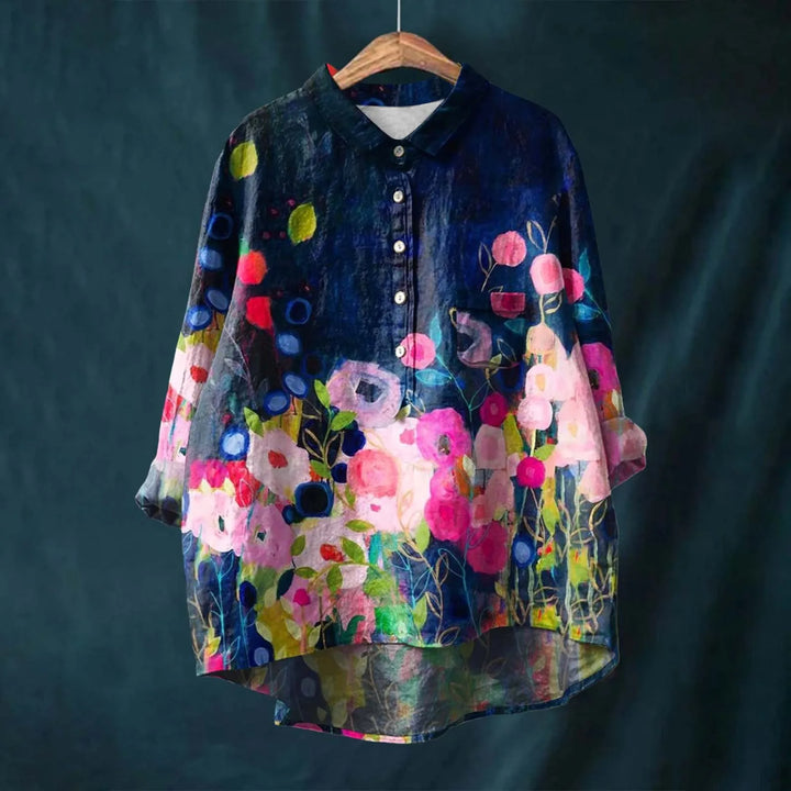Aswyn | Women's Floral Print Long Sleeve Blouse - Image 8