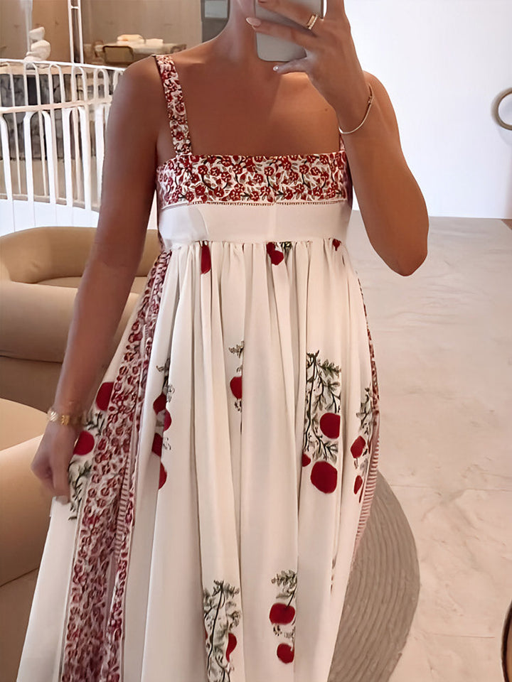 Avonlea | Women's Floral Print Square Neck Maxi Dress - Floral - Image 4
