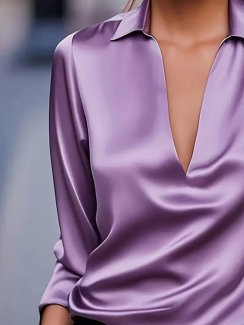 Eva™ | Premium V-Neck Blouse