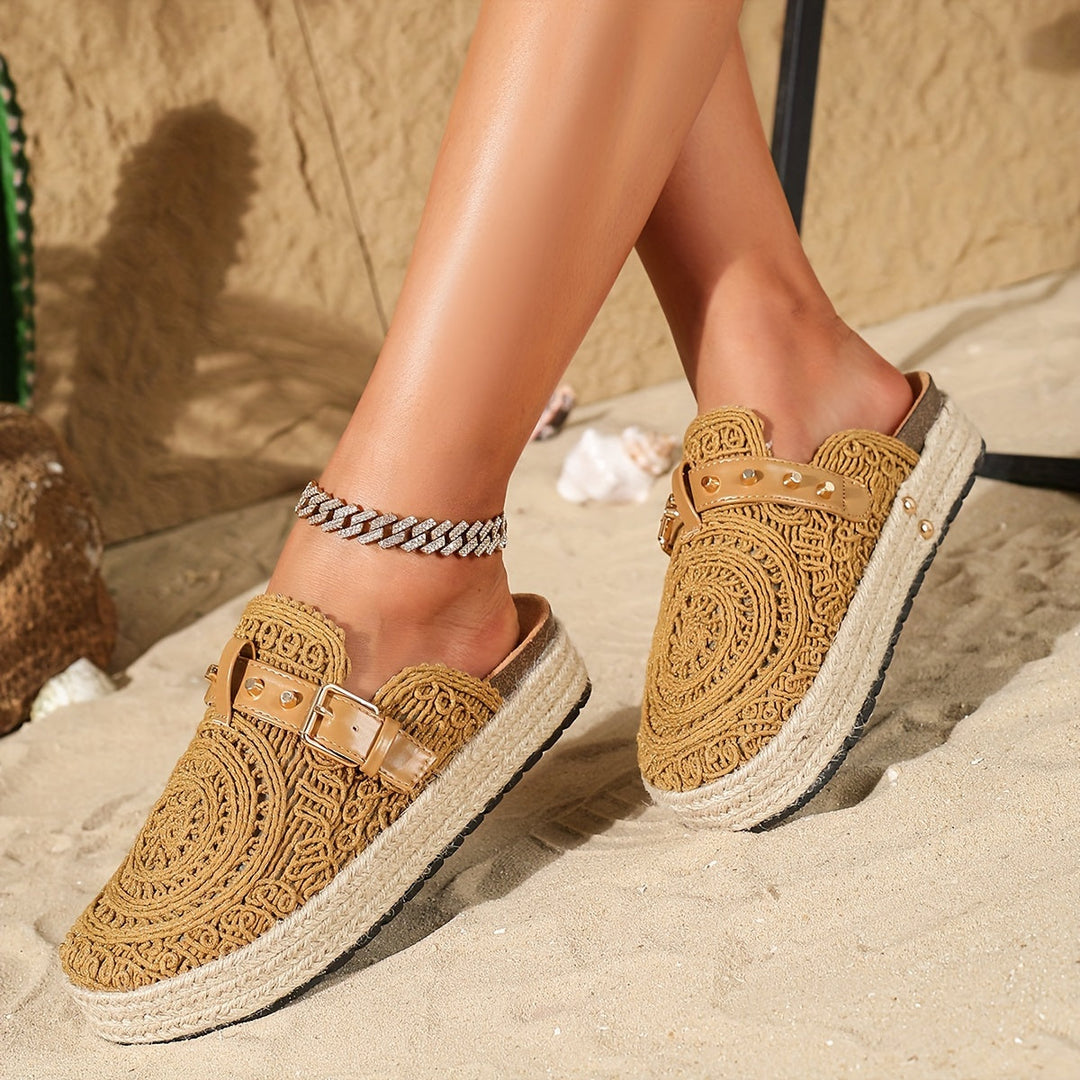 Solene™ | Boho Crochet Mules