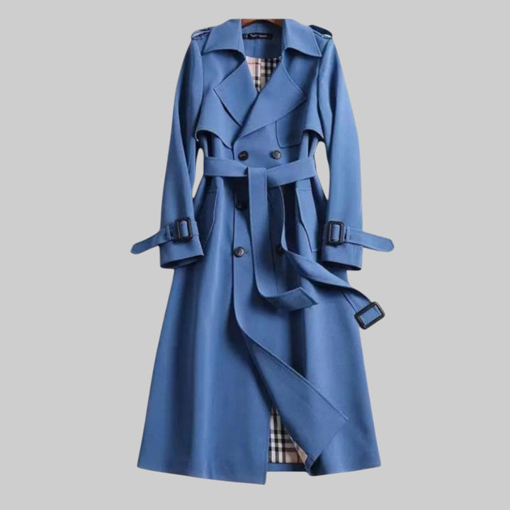 Bonnie | Women's Double Breasted Trench Coat - Beige - Image 3