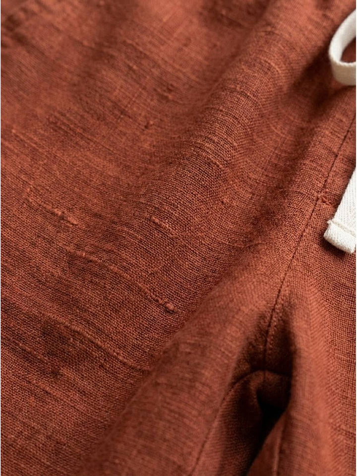 River | Women's Linen Drawstring Pants Relaxed Tapered Fit