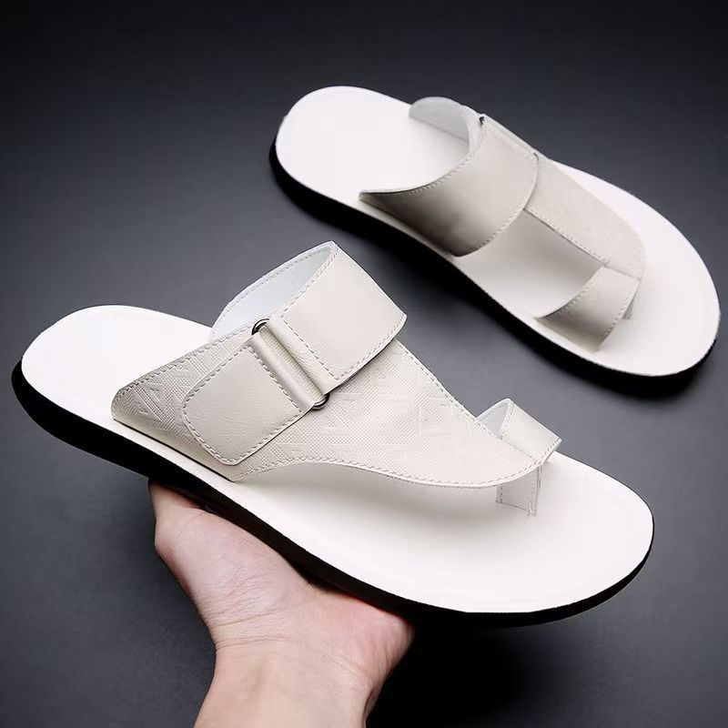 Brentley | Men's Leather Thong Sandals Open Toe - Image 4