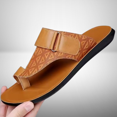 Brentley | Men's Leather Thong Sandals Open Toe - Image 5