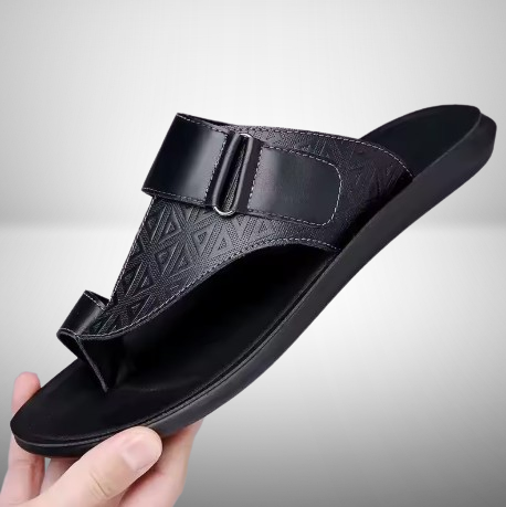 Brentley | Men's Leather Thong Sandals Open Toe - Image 8