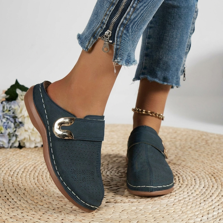 Brindeva | Women's Orthopedic Slip-On Mule Flat - Black - Image 5