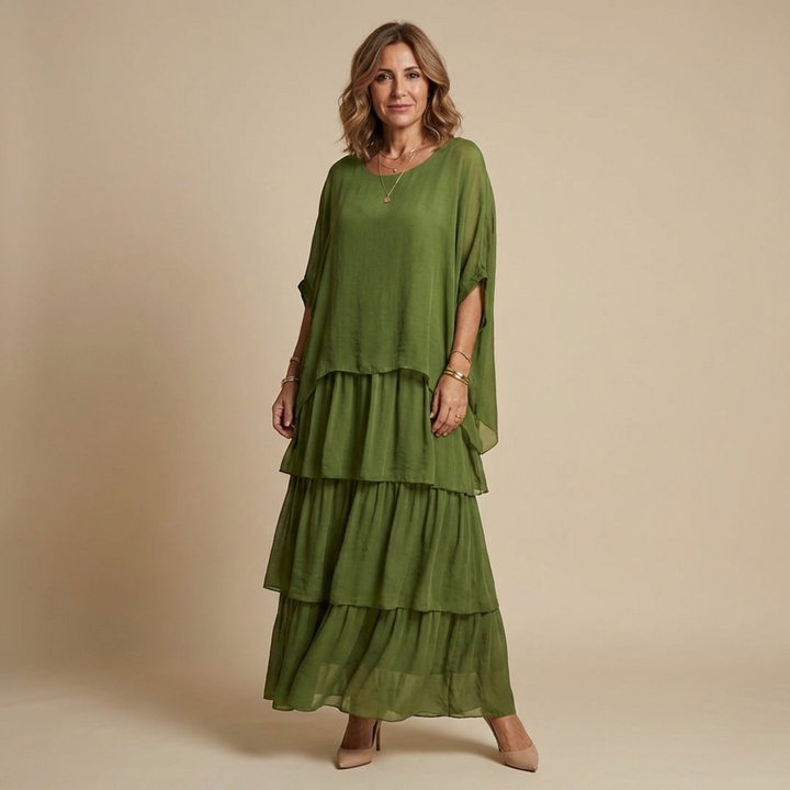 Brinelle | Women's Tiered Layered Maxi Sundress - Image 1