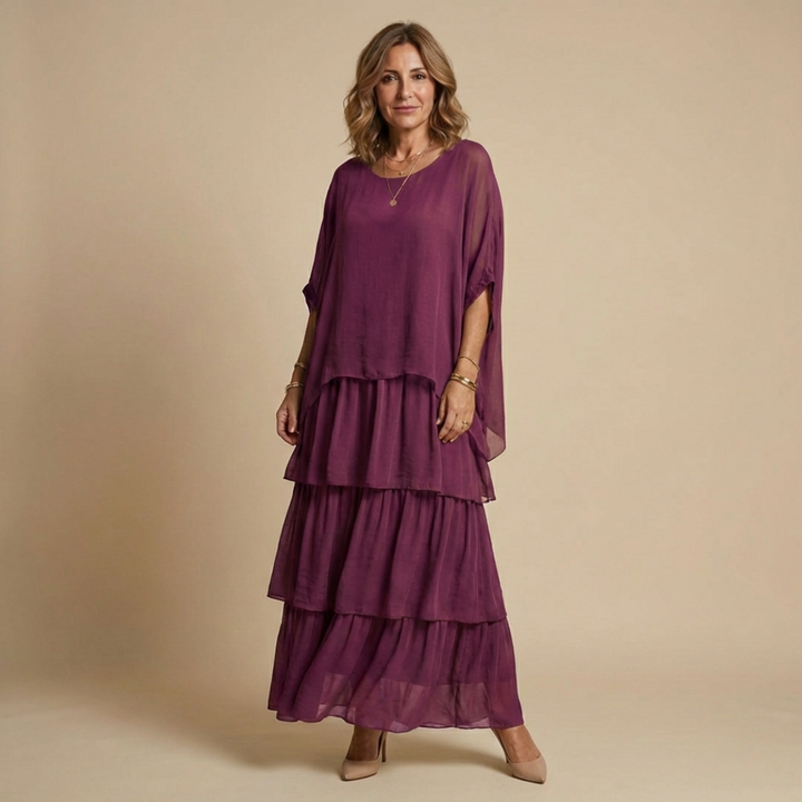 Brinelle | Women's Tiered Layered Maxi Sundress - Image 4