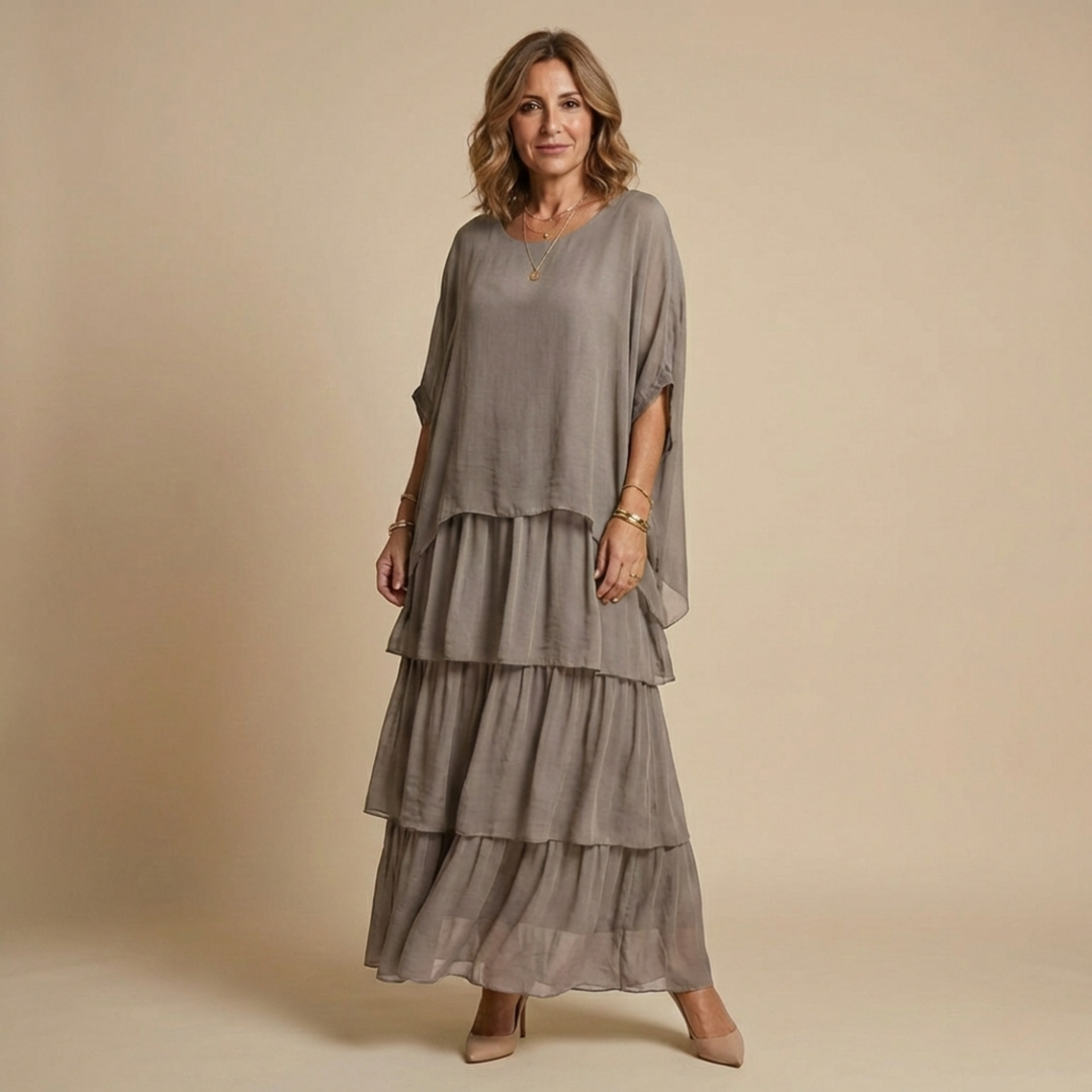 Brinelle | Women's Tiered Layered Maxi Sundress - Image 6