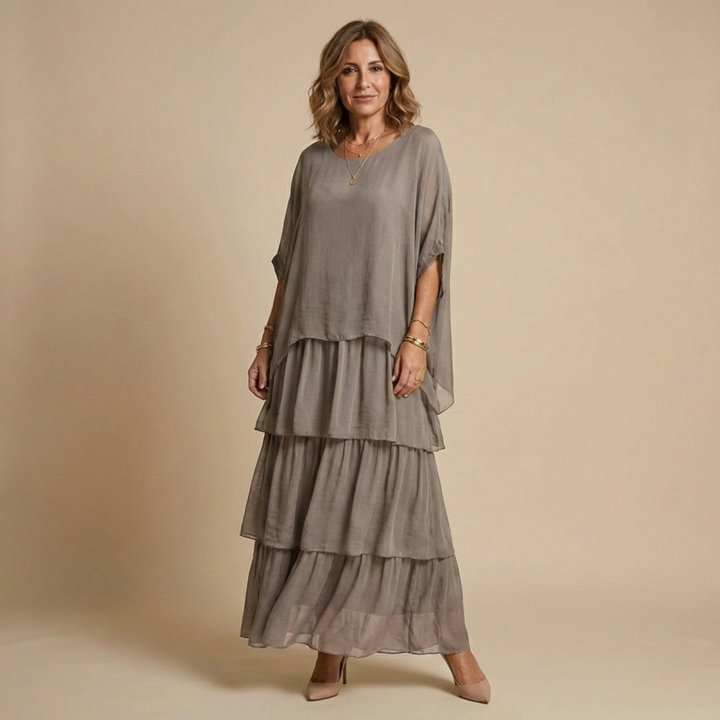 Brinelle | Women's Tiered Layered Maxi Sundress - Image 6