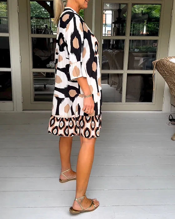 Brinwyn | Women's Printed Summer Dress Tiered - Image 4