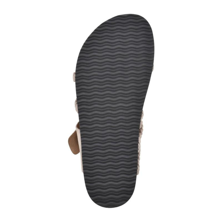Bronte | Women's Braided Buckle Flat Sandals - Green - Image 4