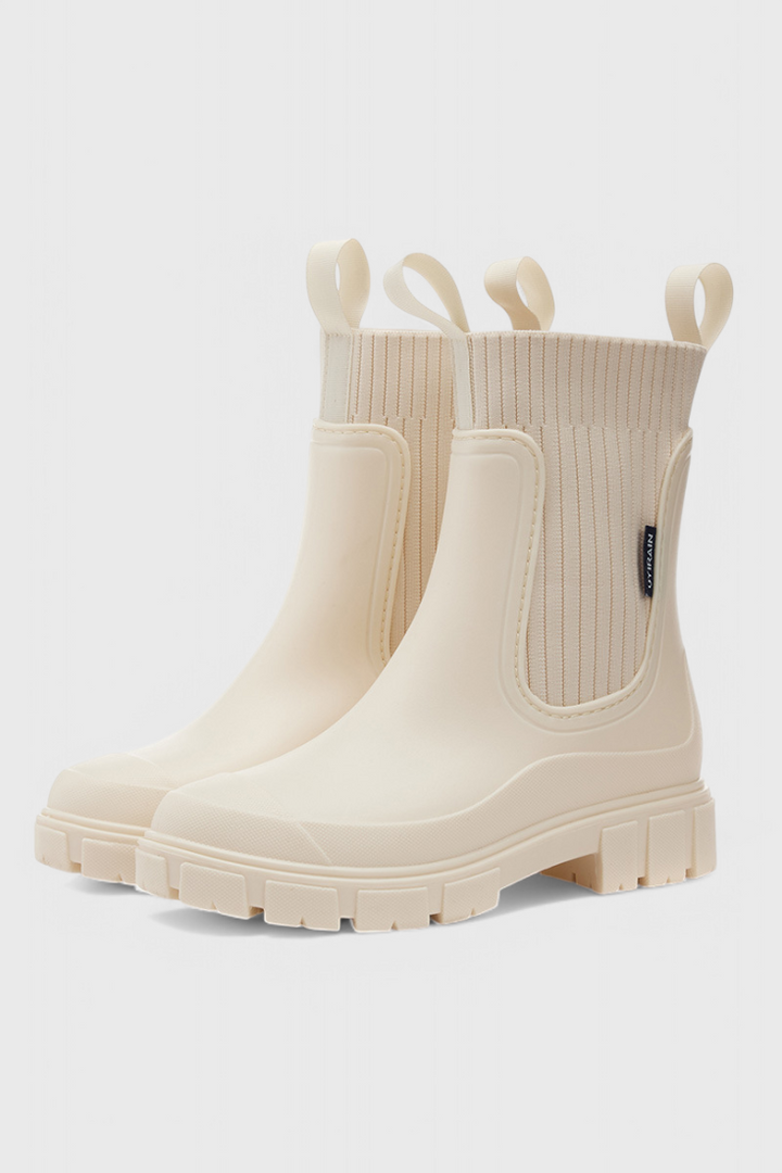 Bronwyn | Women's Waterproof Chelsea Boots - Beige - Image 1