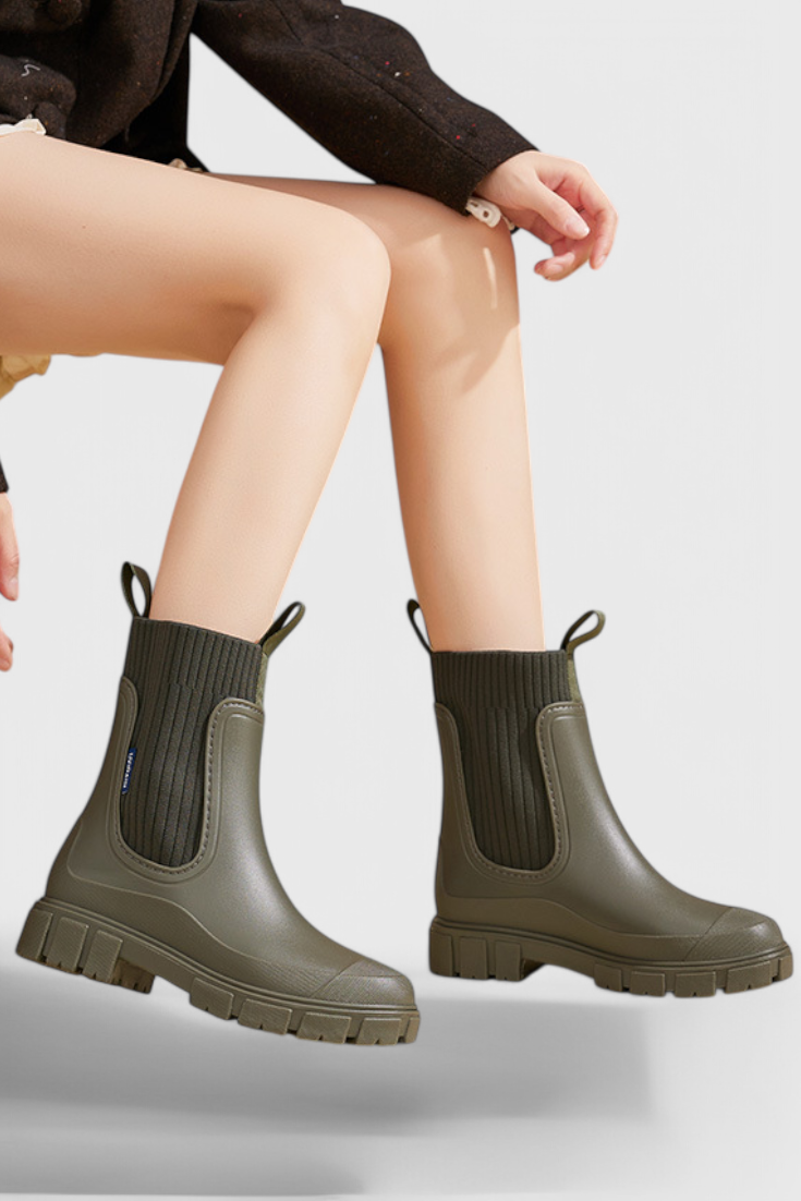 Bronwyn | Women's Waterproof Chelsea Boots - Beige - Image 10