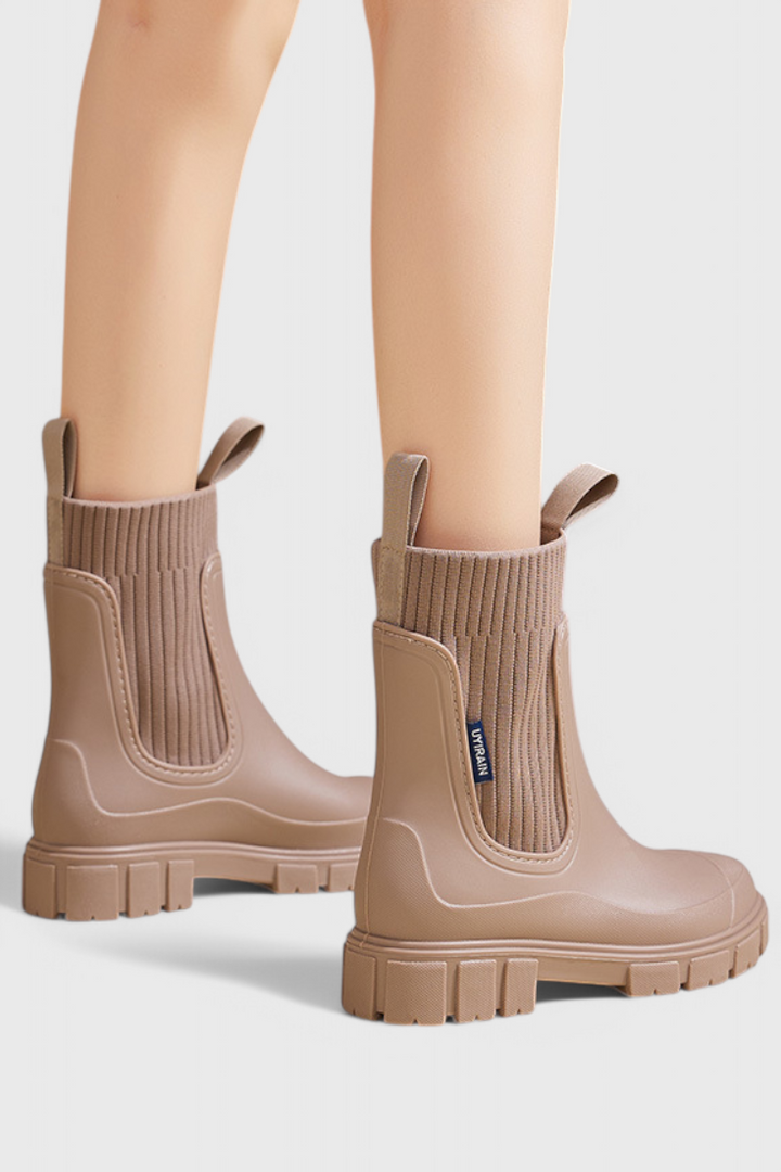 Bronwyn | Women's Waterproof Chelsea Boots - Beige - Image 13