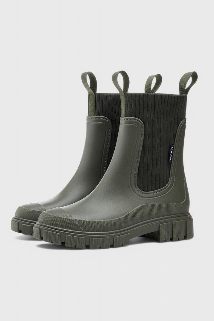 Bronwyn | Women's Waterproof Chelsea Boots - Beige - Image 3