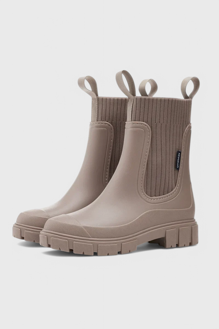 Bronwyn | Women's Waterproof Chelsea Boots - Beige - Image 5