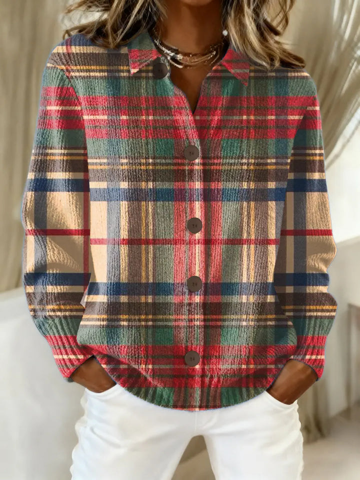 Colvara | Women's Flannel Button-Up Shirt