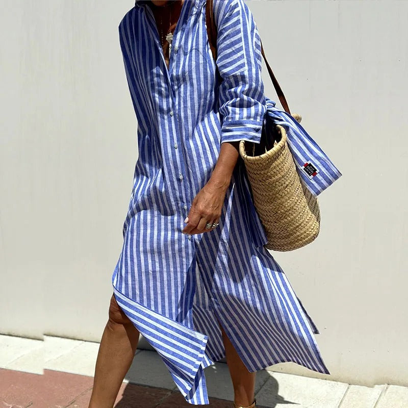 Sophie | Summer Dress with Elegant Stripes