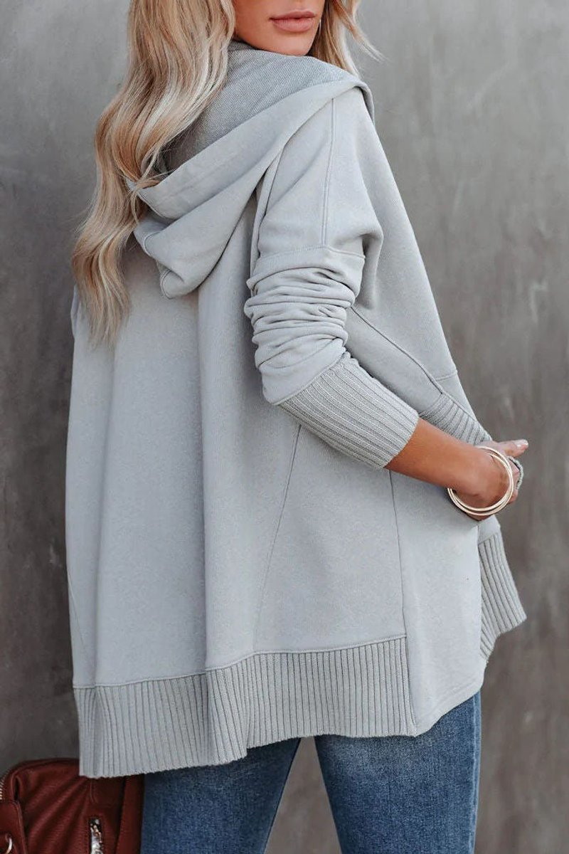 Calindra | Women's Oversized Long Sleeve Hoodie Pullover - White - Image 11