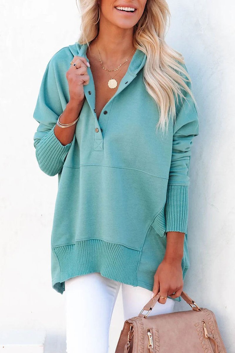 Calindra | Women's Oversized Long Sleeve Hoodie Pullover - White - Image 14