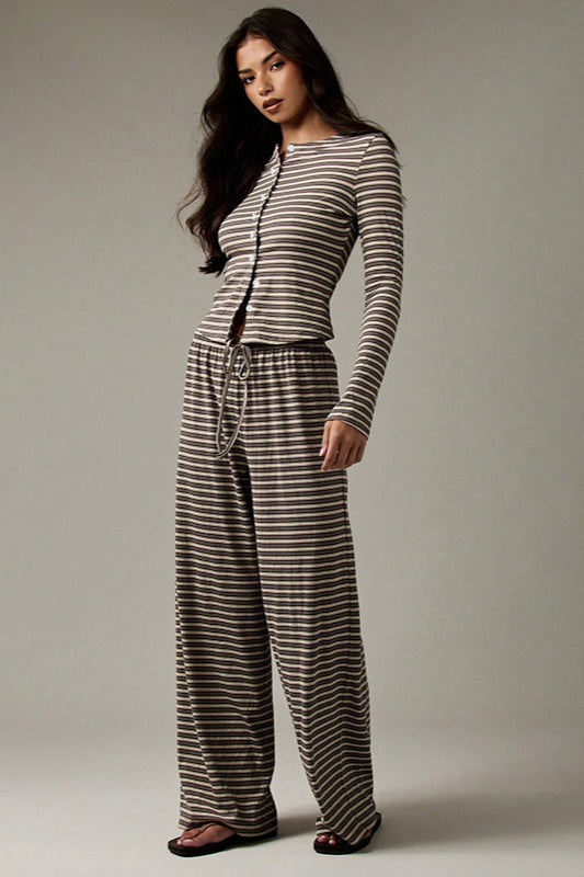 Calmara | Women's Festival Two Piece Set Co-ord - Striped - Image 12