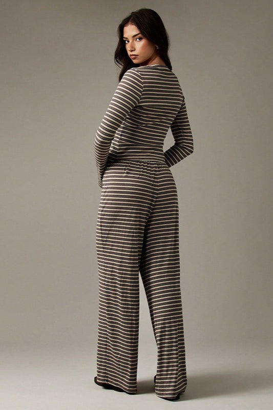 Calmara | Women's Festival Two Piece Set Co-ord - Striped - Image 13
