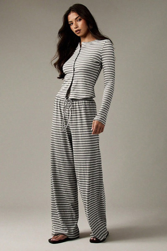 Calmara | Women's Festival Two Piece Set Co-ord - Striped - Image 16