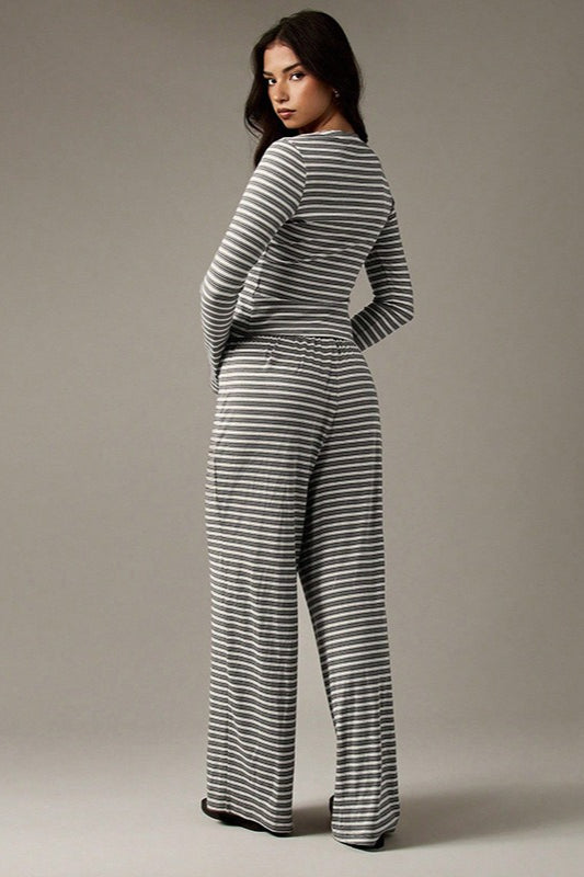 Calmara | Women's Festival Two Piece Set Co-ord - Striped - Image 17