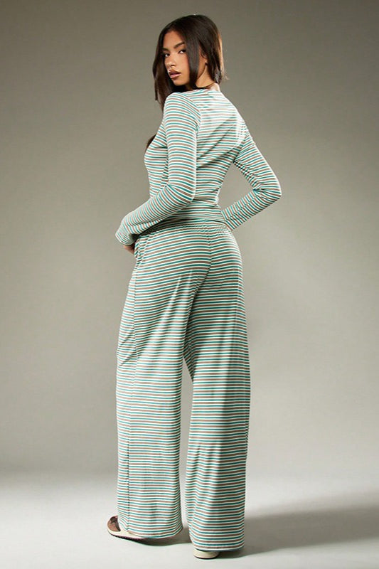 Calmara | Women's Festival Two Piece Set Co-ord - Striped - Image 7