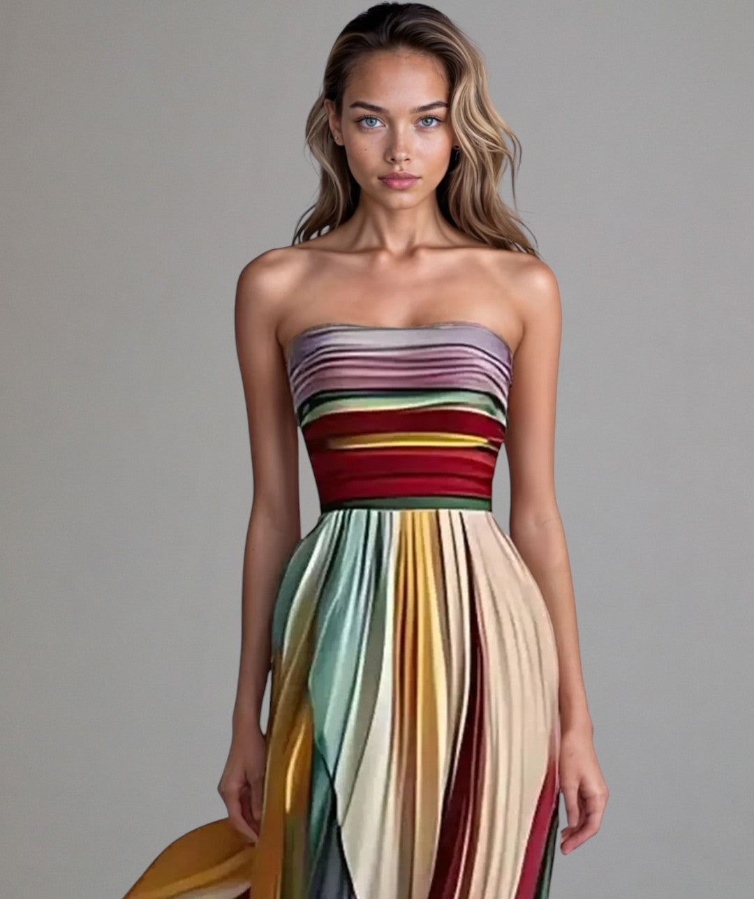 Calvara | Women's Strapless Formal Maxi Dress - Image 1