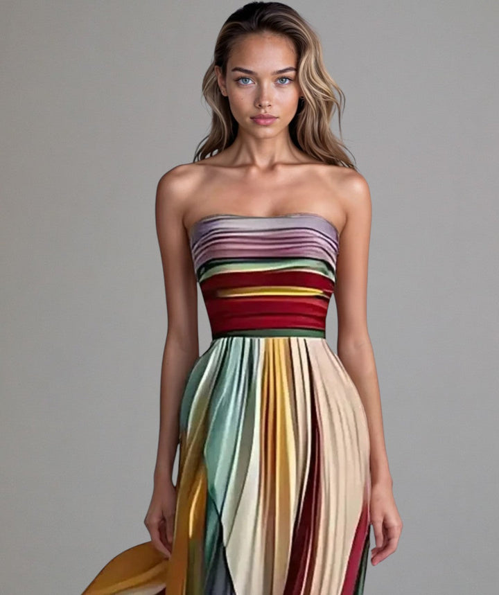 Calvara | Women's Strapless Formal Maxi Dress - Image 1