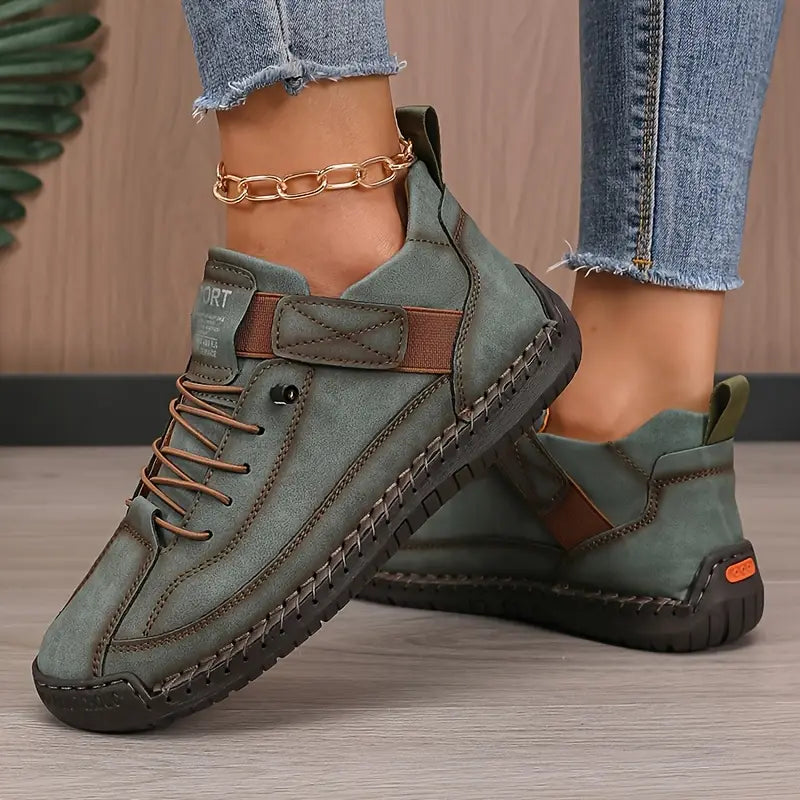 Calveth | Women's Casual Sneakers Everyday Flat Shoes - Black - Image 10