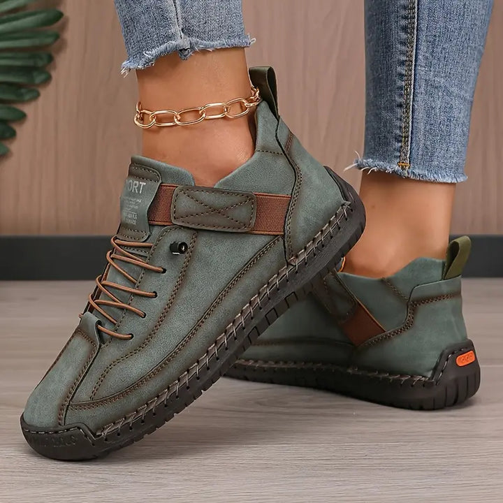 Calveth | Women's Casual Sneakers Everyday Flat Shoes - Black - Image 10