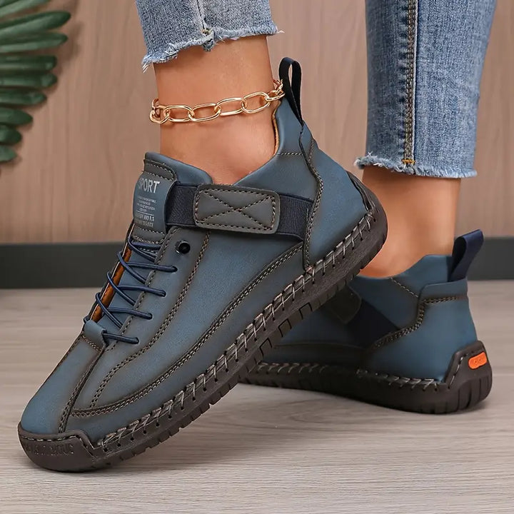 Calveth | Women's Casual Sneakers Everyday Flat Shoes - Black - Image 3