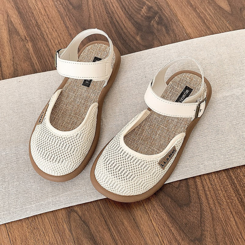 Calveth | Women's Closed-Toe Flat Sandals - White - Image 4