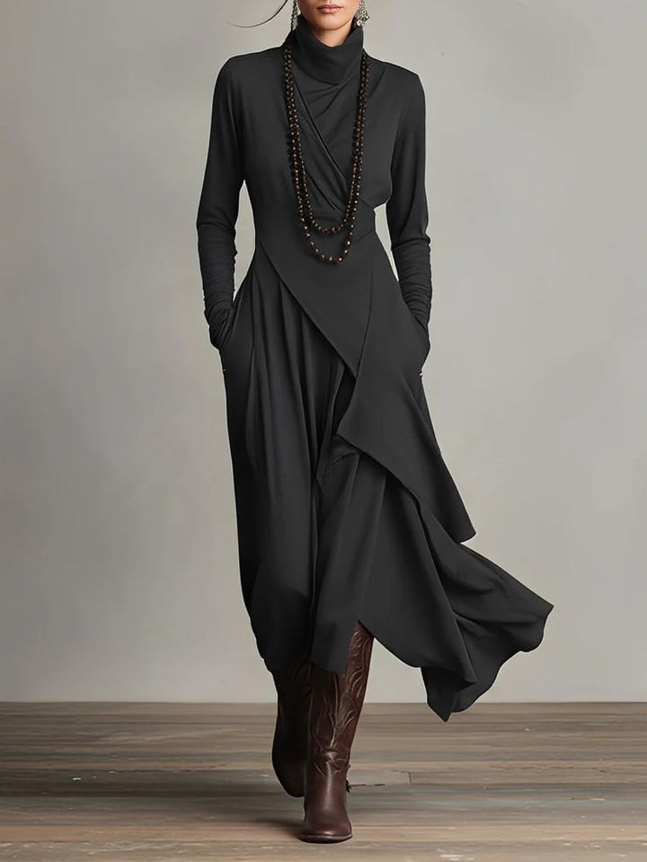Calveth | Women's Formal Maxi Dress Long Sleeve - Purple - Image 4