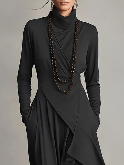 Calveth | Women's Formal Maxi Dress Long Sleeve - Purple - Image 5