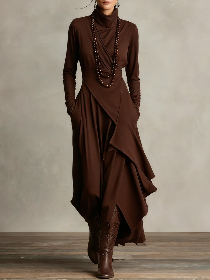 Calveth | Women's Formal Maxi Dress Long Sleeve - Purple - Image 6