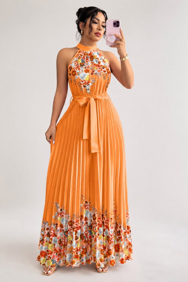 Calveth | Women's Summer Midi Dress - Pink - Image 16