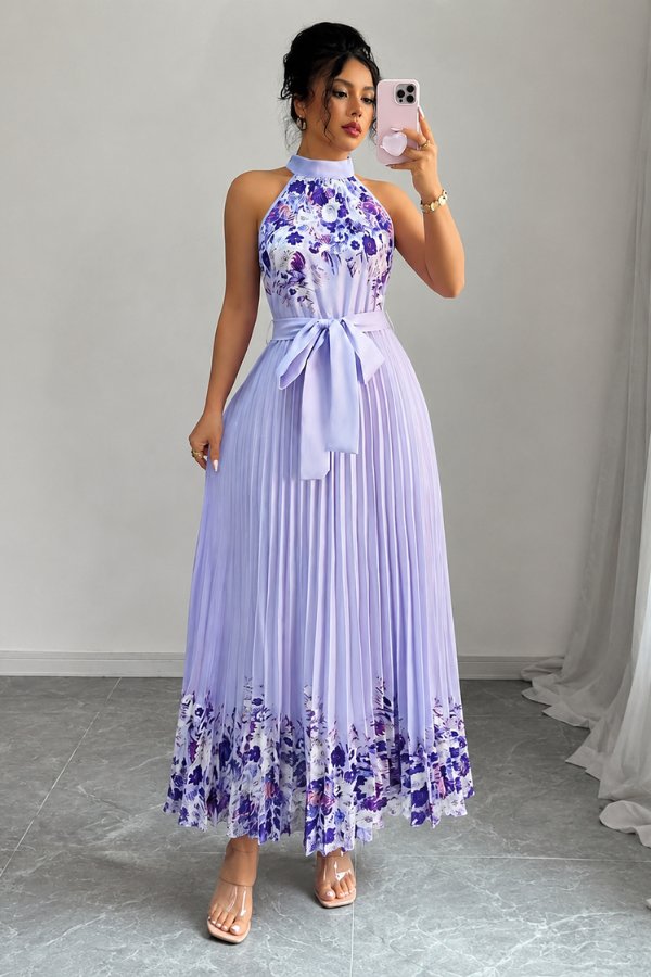 Calveth | Women's Summer Midi Dress - Pink - Image 5